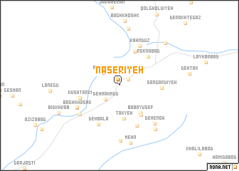 map of Nāşerīyeh