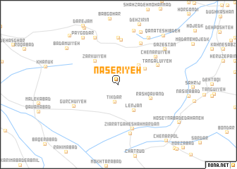 map of Nāşerīyeh