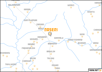 map of Nāşerī