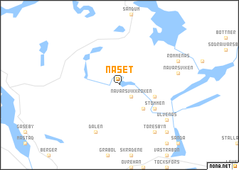 map of Näset