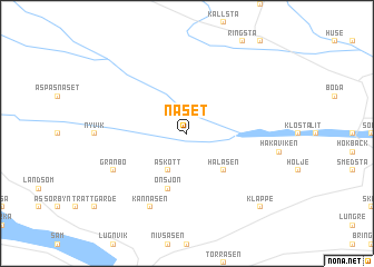 map of Näset