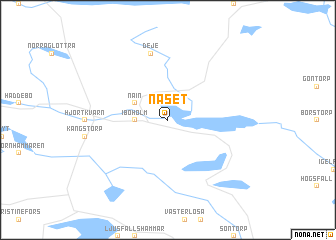 map of Näset