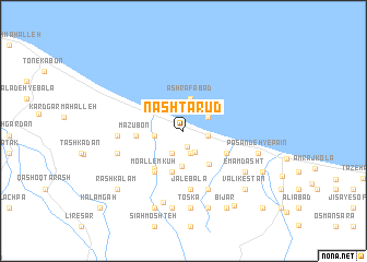 map of Nashtā Rūd