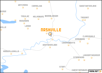 map of Nashville