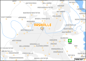 map of Nashville