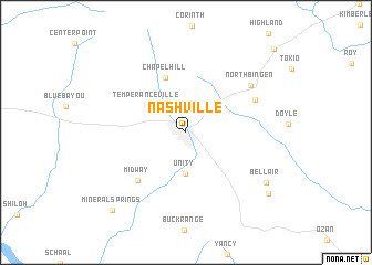 map of Nashville