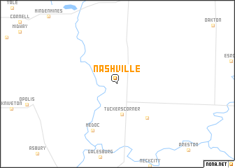 map of Nashville