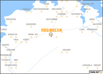 map of Näsibacka