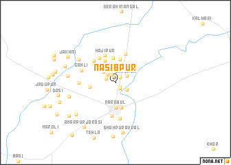 map of Nasībpur