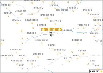 map of Naşīrābād