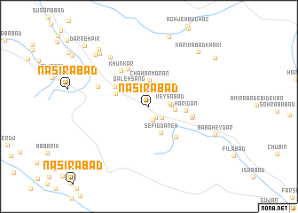 map of Naşīrābād