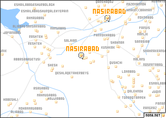 map of Naşīrābād