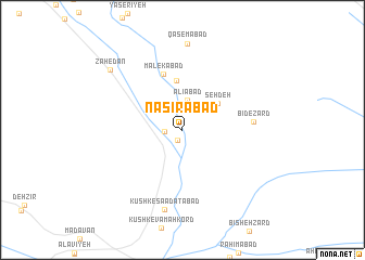 map of Naşīrābād