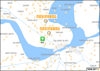 map of Nasīrābād