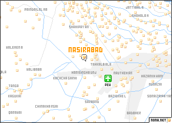 map of Nāsirābād