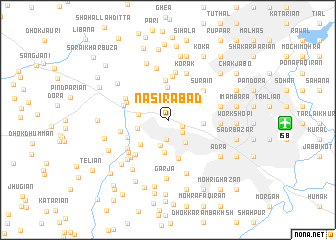 map of Nasīrābād