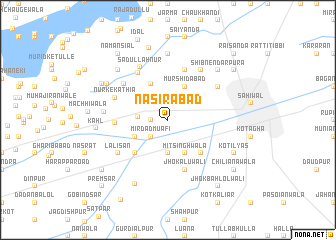 map of Nasīrābād