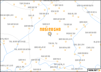 map of Nāşir Āghā