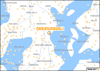 map of Nasīrdīnāwāli