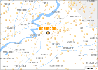 map of Nasīrganj