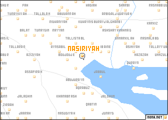 map of Nāşirīyah