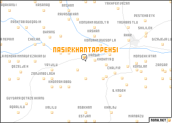 map of Naşīrkhān Tappehsī