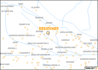 map of Nasir Khān