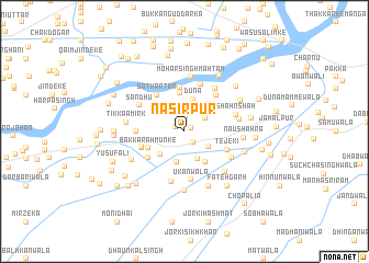 map of Nasīrpur