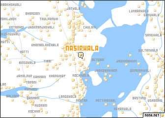 map of Nāsirwāla