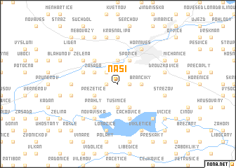 map of Naší