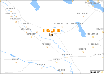 map of Näsland