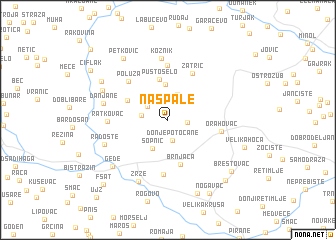 map of Našpale