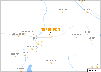 map of Naspūrān