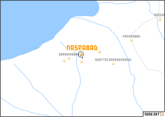 map of Naşrābād