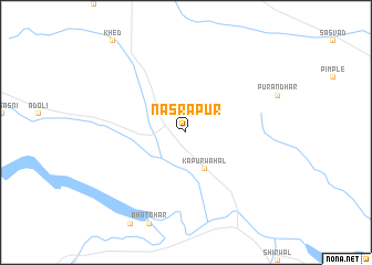 map of Nasrāpur