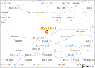 map of Nasrėnai