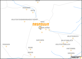 map of Naşr od Dīn