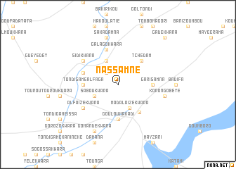 map of Nassamné