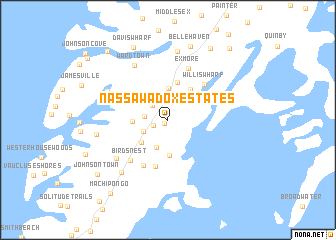 map of Nassawadox Estates