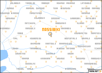 map of Nassibiki