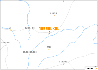 map of Nassoukou