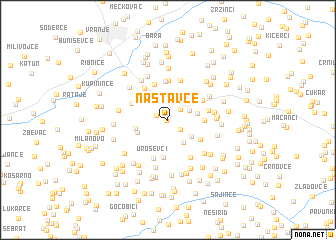 map of Nastavce