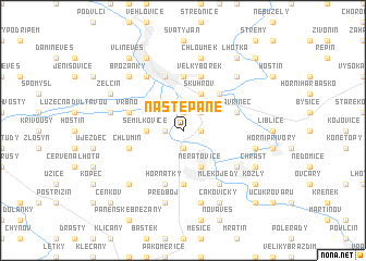 map of Na Štěpáně
