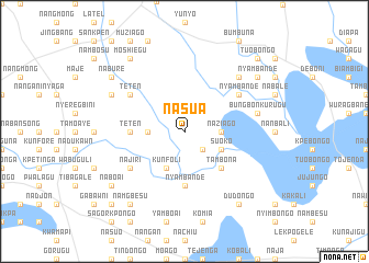 map of Nasua