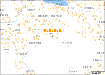 map of Nasubašići