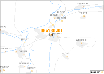 map of Nasyr-Kort