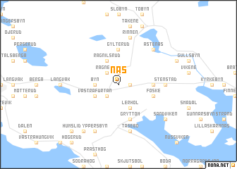 map of Näs