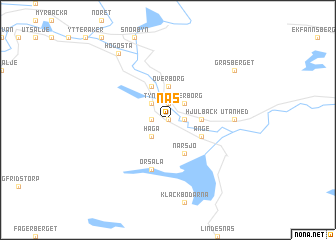 map of Nås