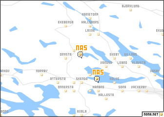 map of Näs