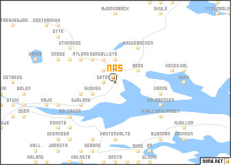 map of Näs